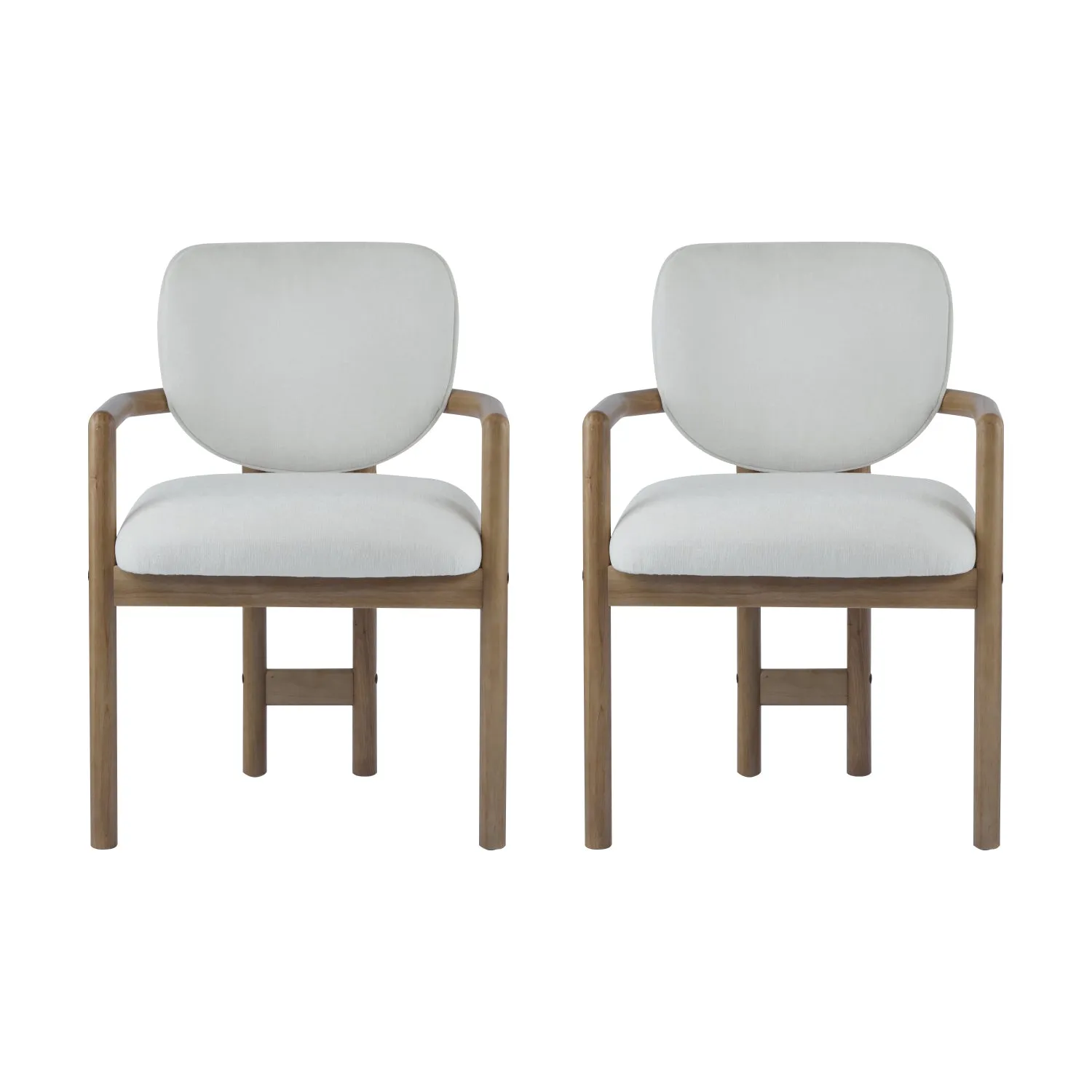 Streamdale Upholstered Arm Chairs Set of 2, Fabric, 300 LBS Capacity
