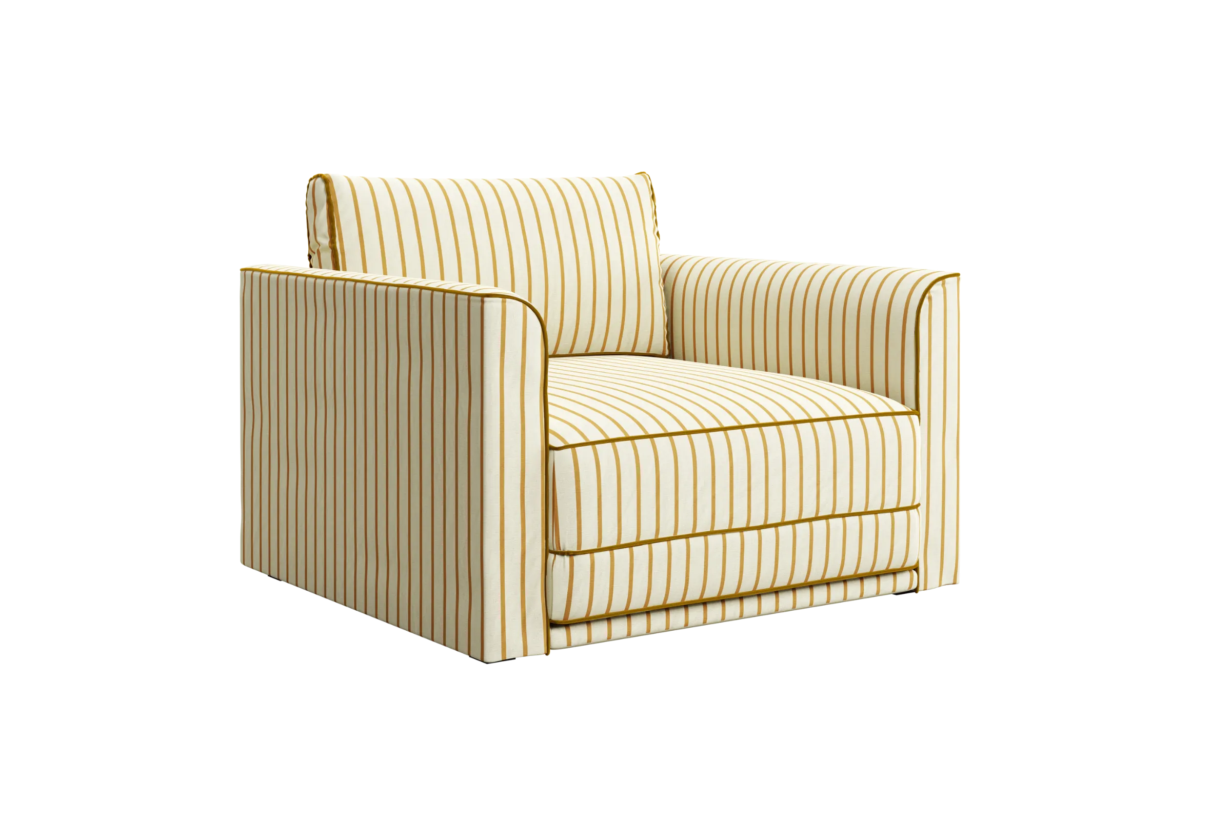 The Eclipse Chair in Striped Hemp Blend