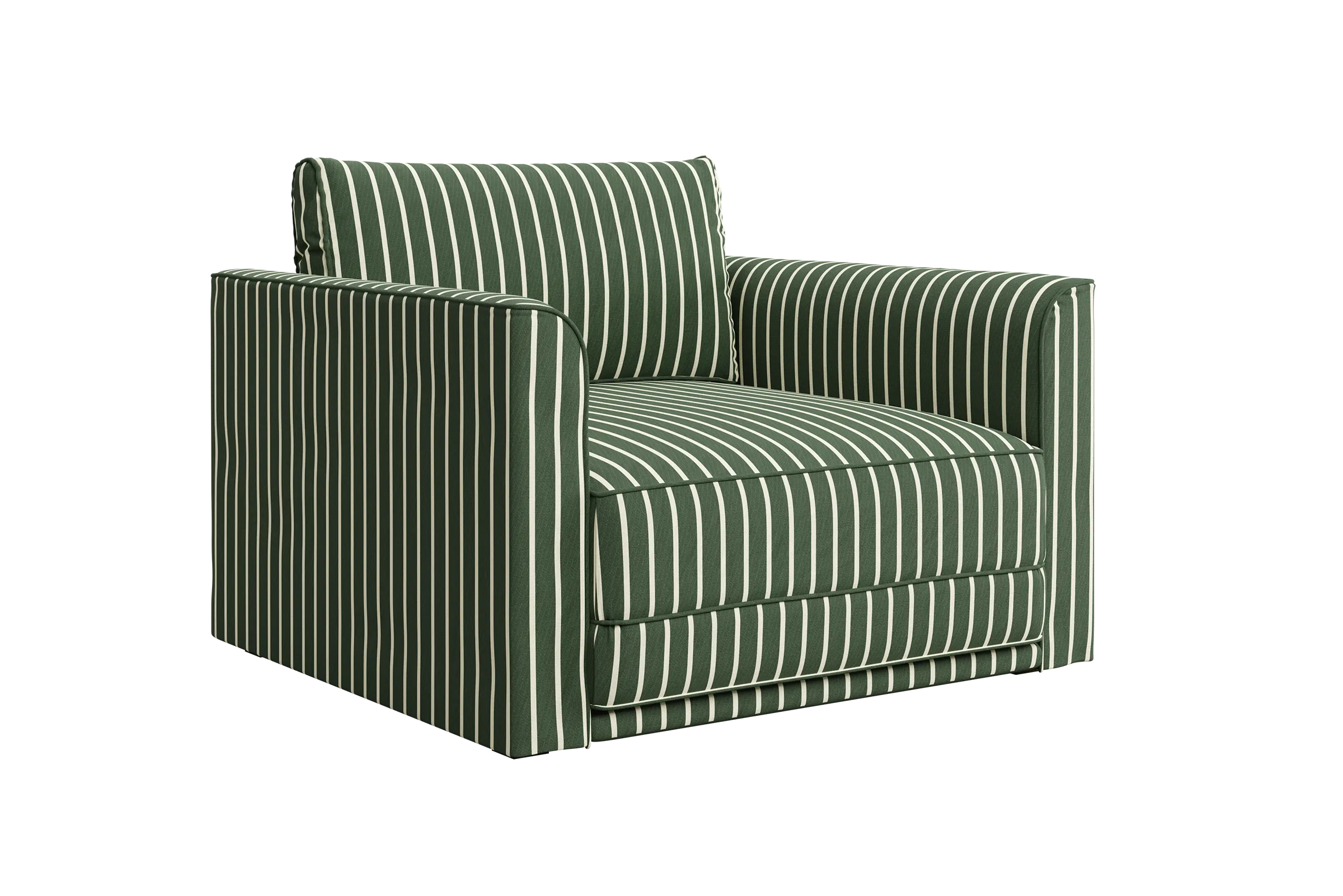 The Eclipse Chair in Striped Hemp Blend