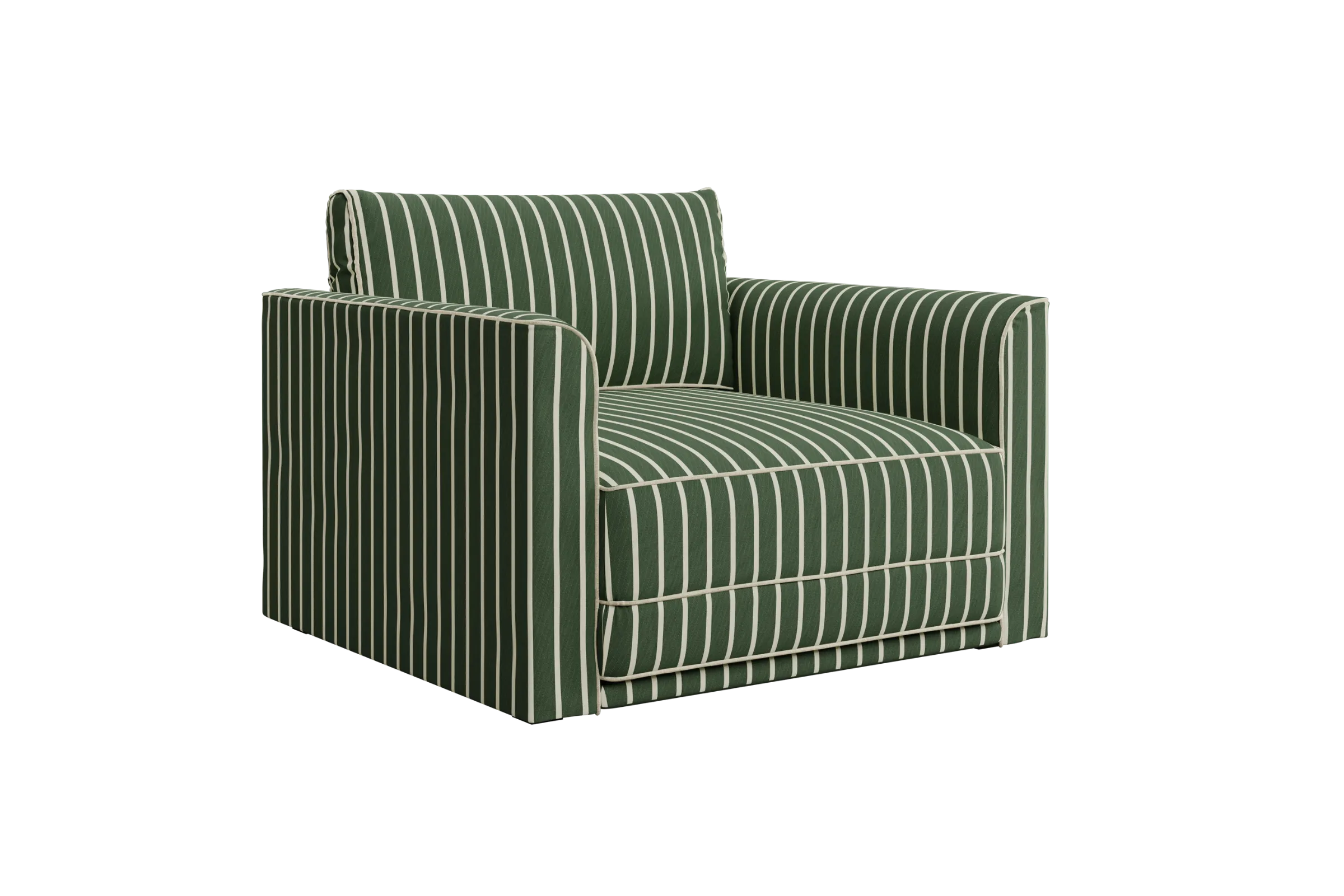 The Eclipse Chair in Striped Hemp Blend