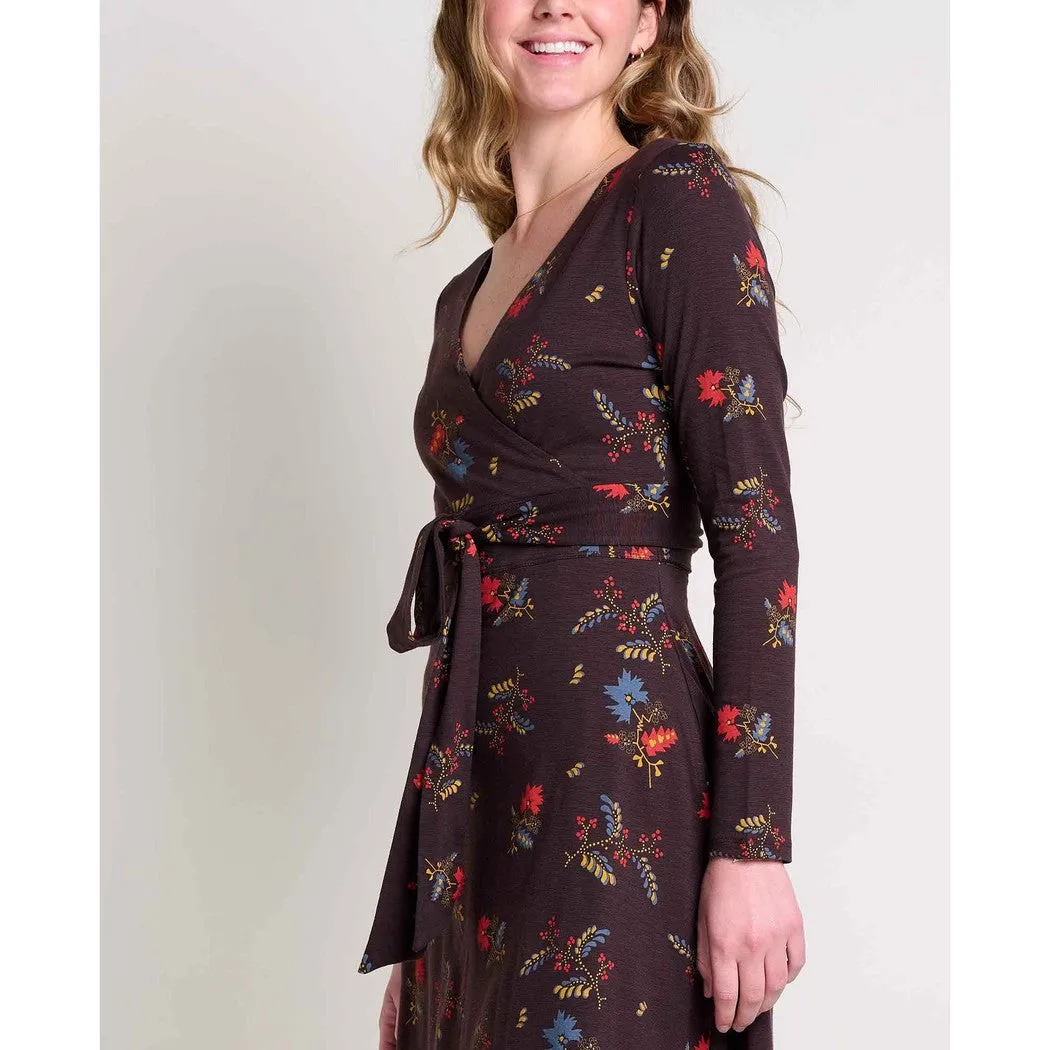 Toad & Co Women's Cue Wrap Long Sleeve Dress