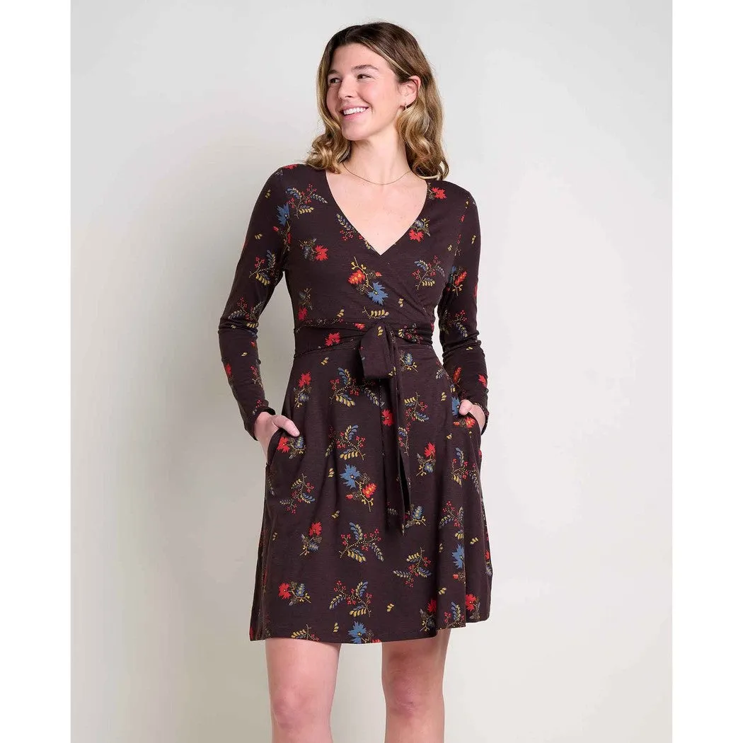 Toad & Co Women's Cue Wrap Long Sleeve Dress