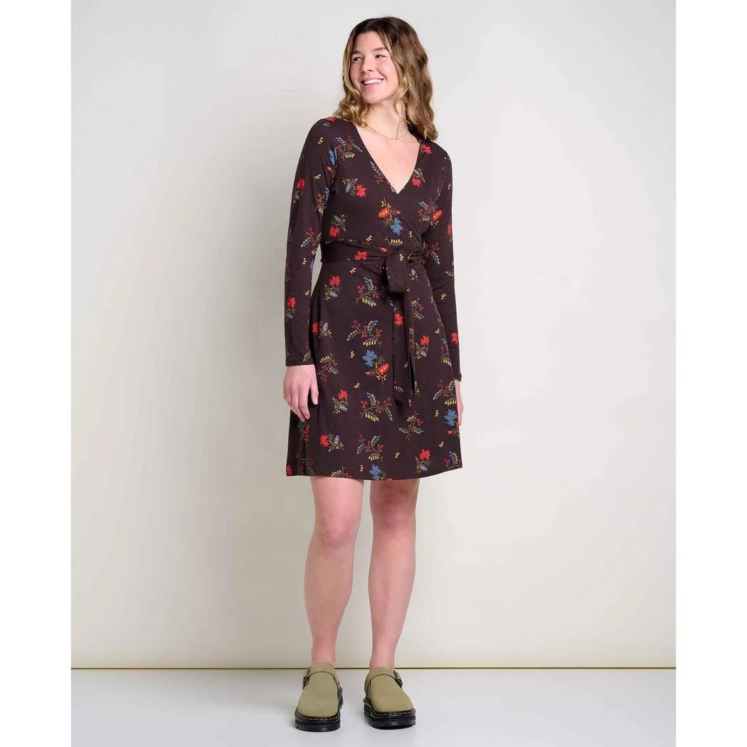Toad & Co Women's Cue Wrap Long Sleeve Dress