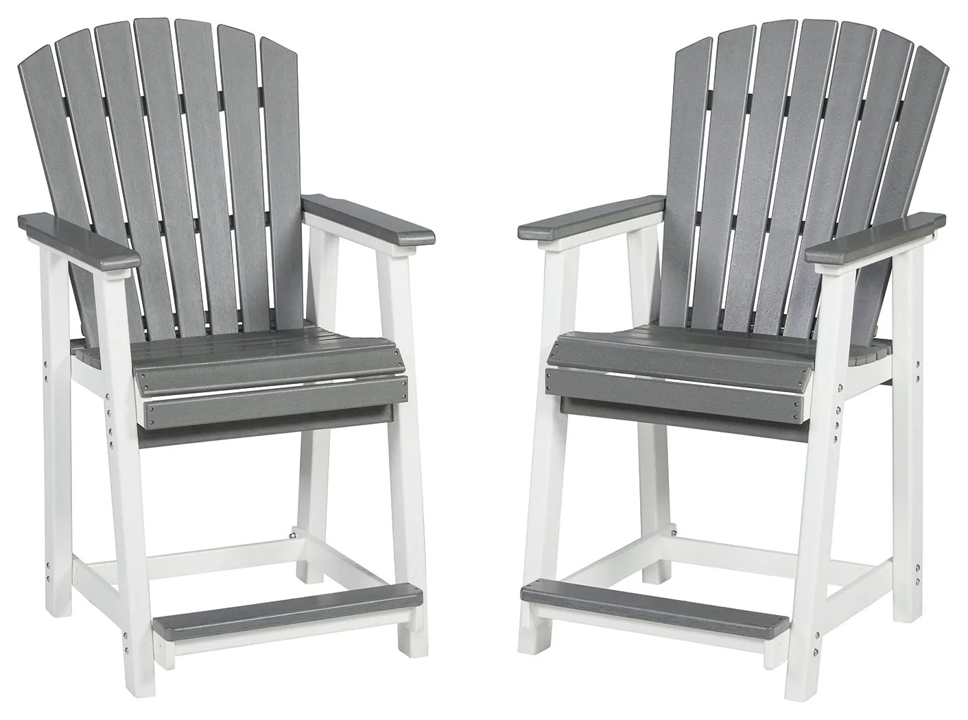 Transville Gray / White Barstool