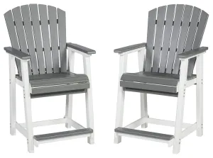Transville Gray / White Barstool