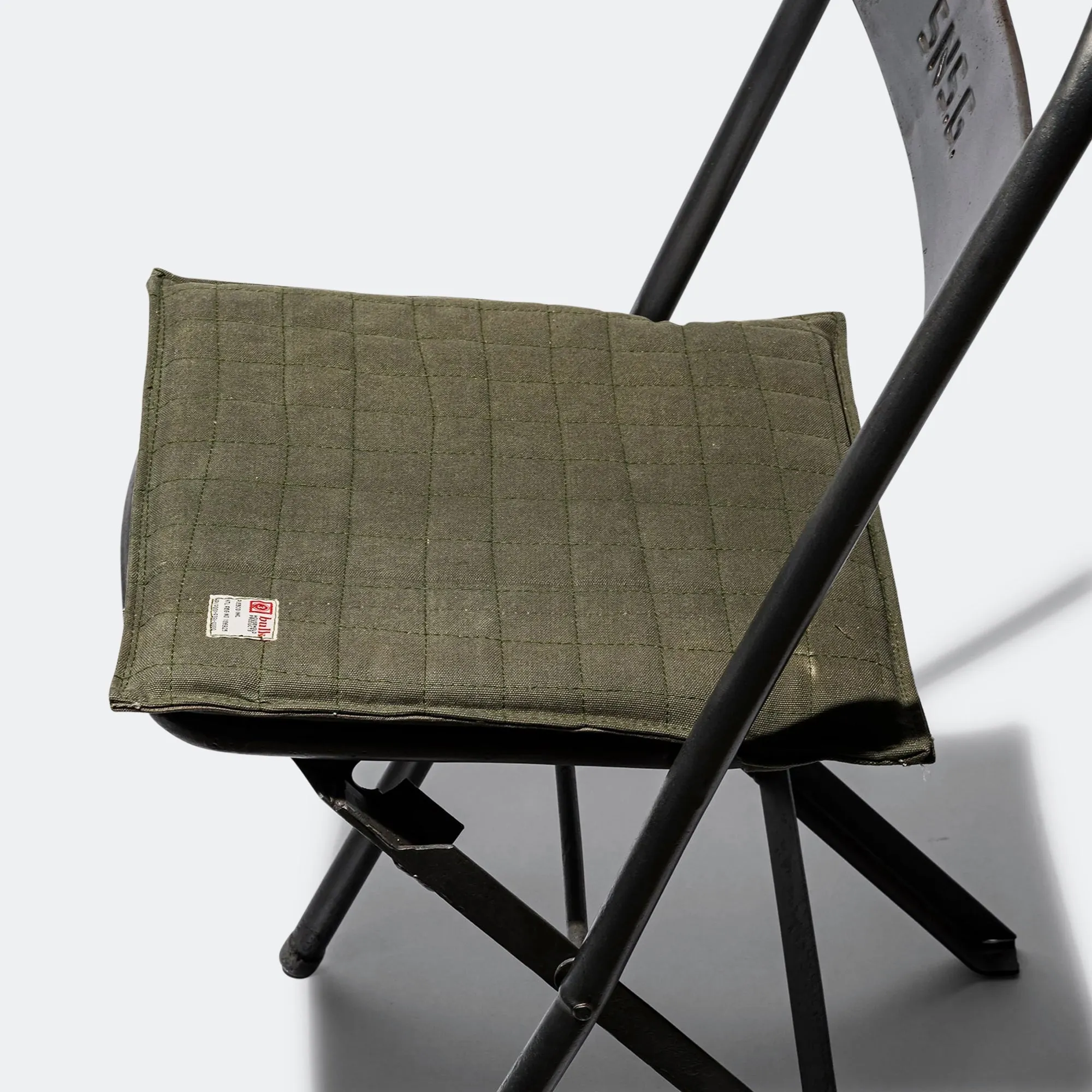 Vintage Tent Fabric Seat Cushion