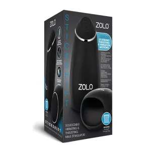 Zolo - Stickshift Thrusting Vibrating Squeezable Stroker Masturbator (Black)